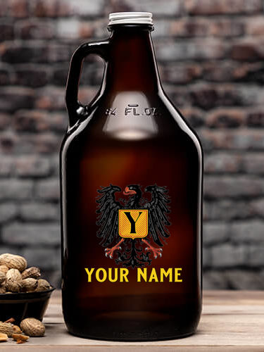 German Monogram : Beer Growlers - Color Printed