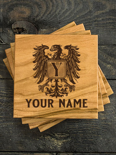German Monogram : Coasters - Engraved