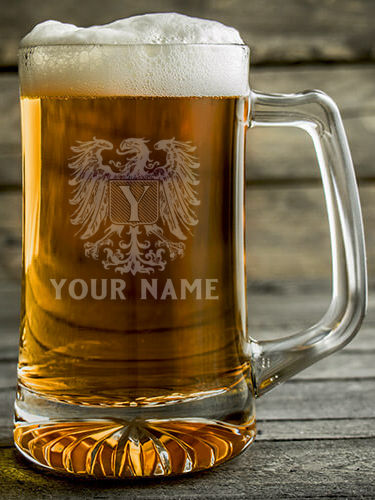 German Monogram : Beer Mugs - Engraved