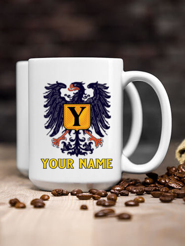 German Monogram : Ceramic Coffee Mugs