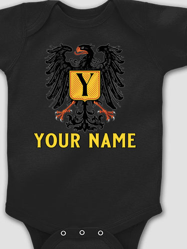 German Monogram : Printed Baby Bodysuits
