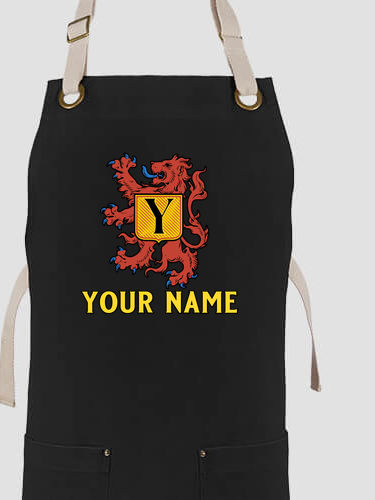 Scottish Monogram : Printed Canvas Work Aprons