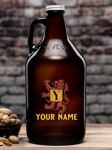 Scottish Monogram : Beer Growlers - Color Printed