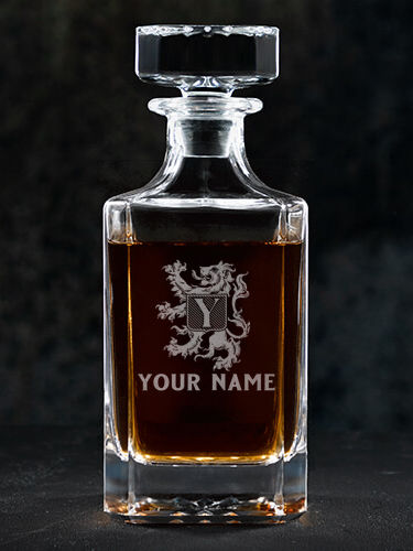 Scottish Monogram : Whiskey Decanter - Engraved