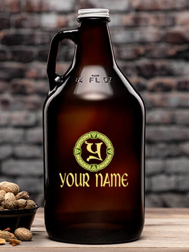 Celtic Wreath Monogram : Beer Growlers - Color Printed