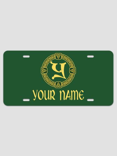Celtic Wreath Monogram : License Plates