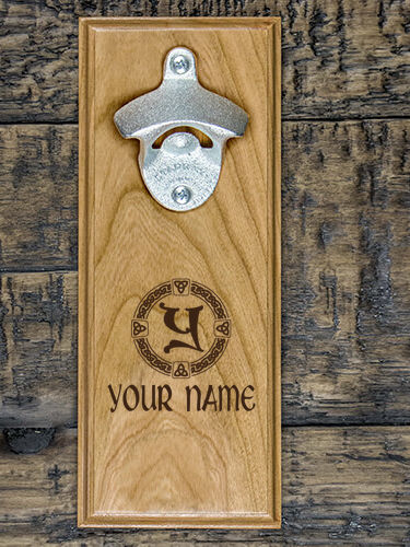 Celtic Wreath Monogram : Bottle Openers - Engraved
