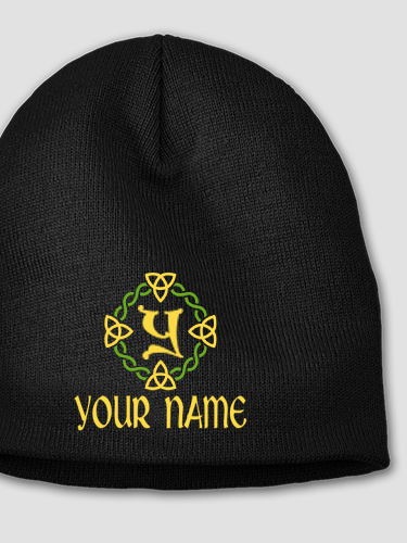 Celtic Wreath Monogram : Embroidered Beanies