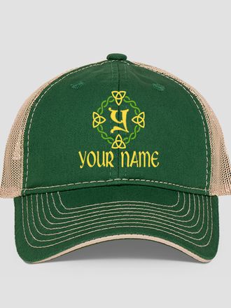 Celtic Wreath Monogram : Embroidered Trucker Hats
