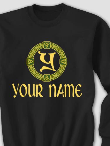 Celtic Wreath Monogram : Printed Sweatshirts