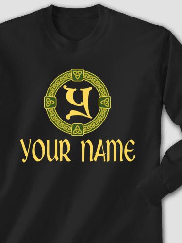 Celtic Wreath Monogram : Printed Long Sleeves