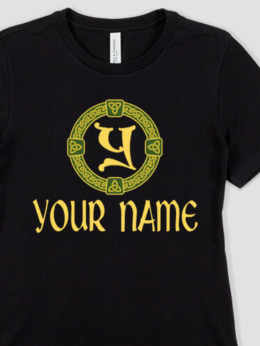 Celtic Wreath Monogram : Premium Ladies T-Shirts
