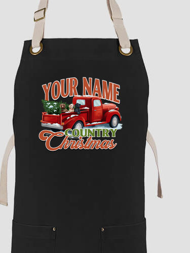 Country Christmas : Printed Canvas Work Aprons
