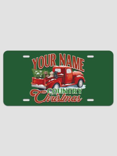 Country Christmas : License Plates