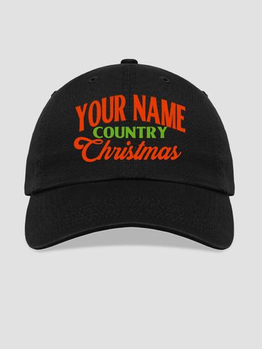 Country Christmas : Embroidered Baseball Hats