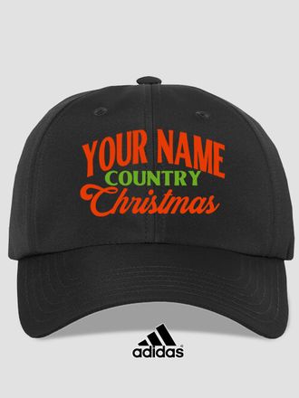 Country Christmas : Embroidered Adidas&reg; Hats