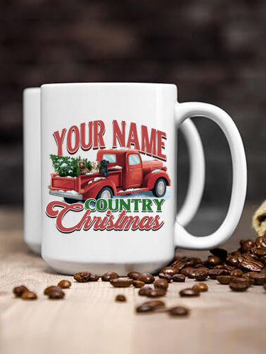 Country Christmas : Ceramic Coffee Mugs