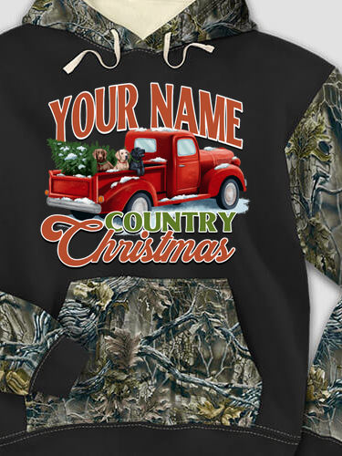 Country Christmas : Printed 2-Tone Camo Hoodies