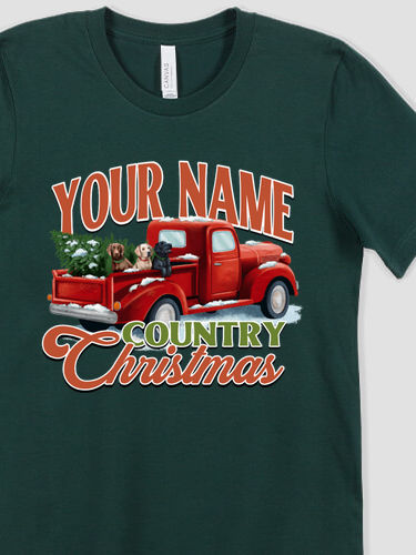 Country Christmas : Premium Printed T-Shirts