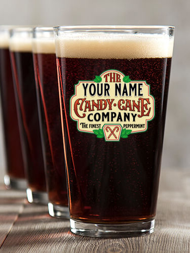 Candy Cane Company : Pint Glasses - Color Printed