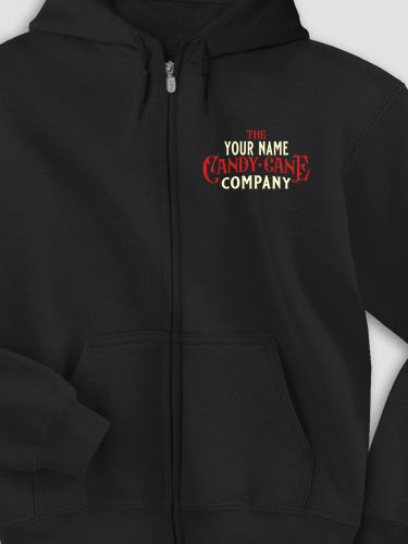 Candy Cane Company : Embroidered Zip Hoodies