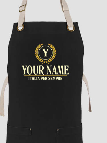 Italian Monogram : Printed Canvas Work Aprons