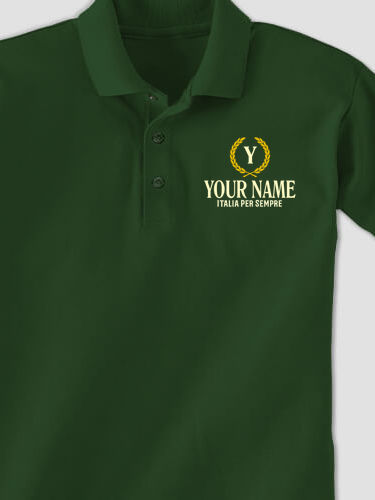 Italian Monogram : Embroidered Polo Shirts