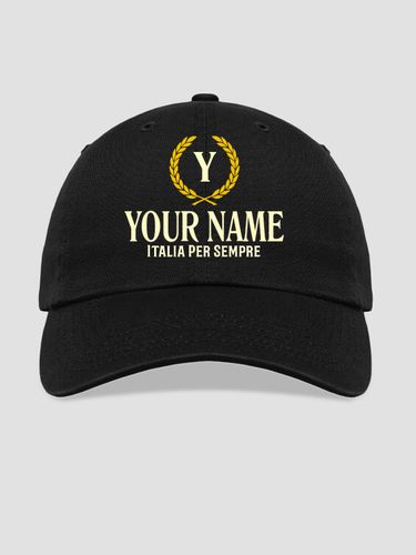 Italian Monogram : Embroidered Baseball Hats