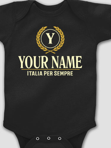 Italian Monogram : Printed Baby Bodysuits