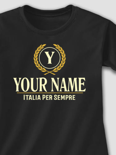 Italian Monogram : Adult Ladies Fitted T-Shirt