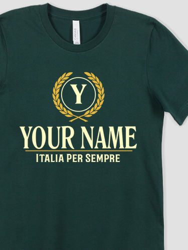 Italian Monogram : Premium Printed T-Shirts