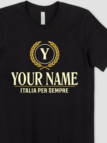 Italian Monogram : Premium Printed T-Shirts
