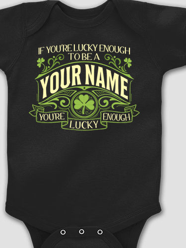 Lucky Enough : Printed Baby Bodysuits