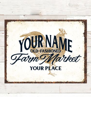 Farm Market : Tin Signs