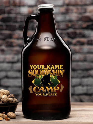 Squatchin' Camp : Beer Growlers - Color Printed