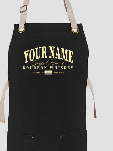 Bourbon Whiskey : Printed Canvas Work Aprons