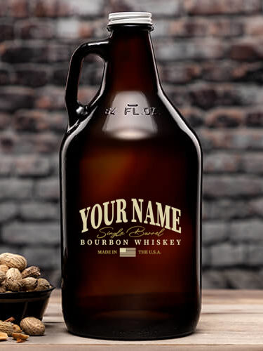 Bourbon Whiskey : Beer Growlers - Color Printed