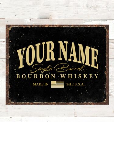 Bourbon Whiskey : Tin Signs