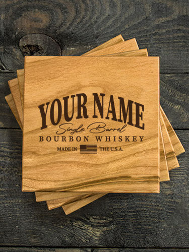 Bourbon Whiskey : Coasters - Engraved