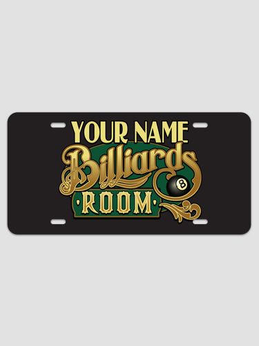 Billiards Room : License Plates