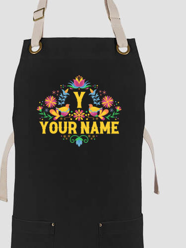 Hispanic Monogram : Printed Canvas Work Aprons
