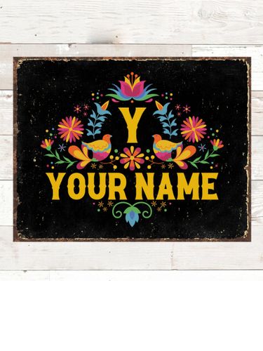 Hispanic Monogram : Tin Signs