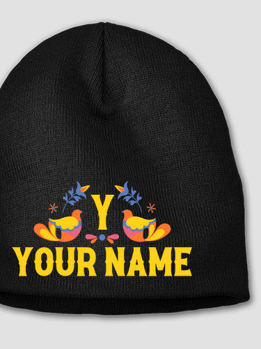 Hispanic Monogram : Embroidered Beanies