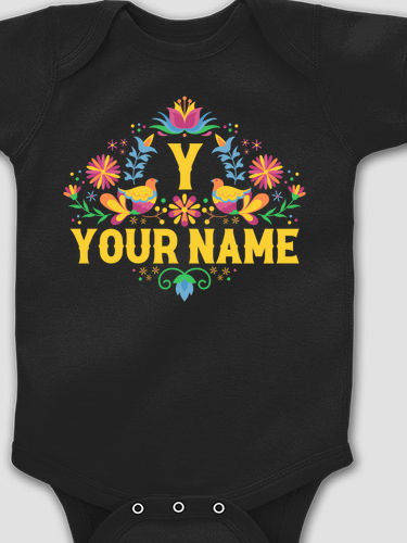 Hispanic Monogram : Printed Baby Bodysuits