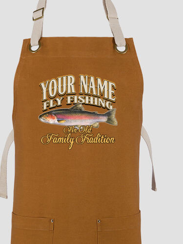 Fly Fishing Family Tradition : Printed Canvas Work Aprons