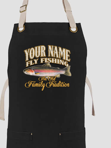 Fly Fishing Family Tradition : Printed Canvas Work Aprons