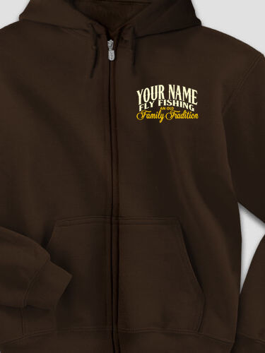 Fly Fishing Family Tradition : Embroidered Zip Hoodies