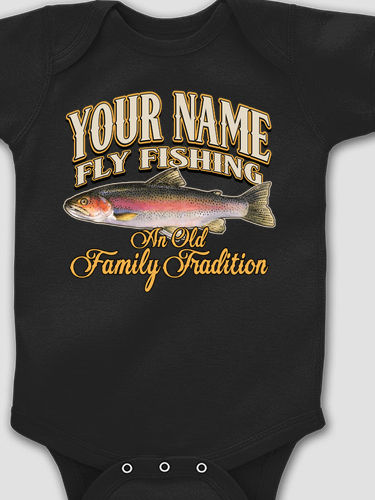 Fly Fishing Family Tradition : Printed Baby Bodysuits
