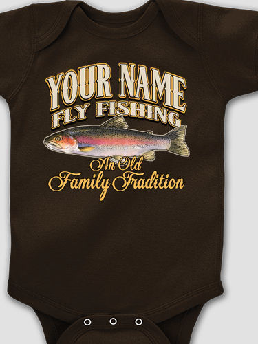 Fly Fishing Family Tradition : Printed Baby Bodysuits