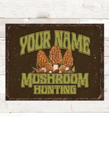 Mushroom Hunting : Tin Signs